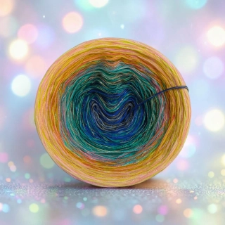 Duhové klubíčko Daisy MONET 4nitka s lurexem