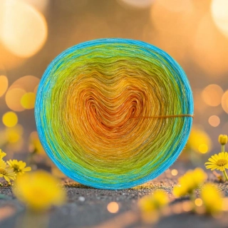 Duhové klubko Daisy LunART 3nitka + lurex