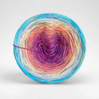 Klubíčko Daisy RainbowART 3nitka + bavlněná duhová nitka