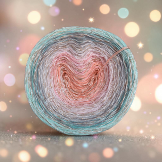 Klubíčko Daisy Star ART 3+1nitka - 1000 m (1 nitka efektní s flitry)