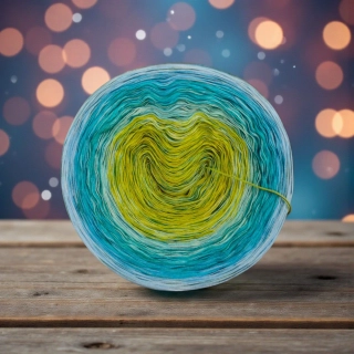 Klubíčko Daisy RainbowART 3 nitka + bavlněná duhová nitka