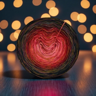 Klubíčko Daisy RainbowART 3nitka + bavlněná duhová nitka