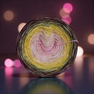 Klubíčko Daisy RainbowART 3nitka + bavlněná duhová nitka