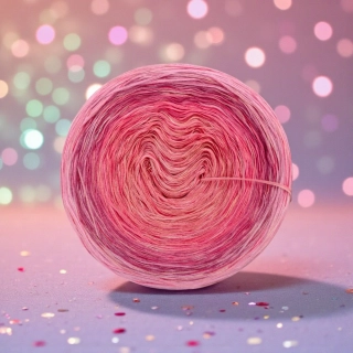 Klubíčko Daisy RainbowART 3nitka + bavlněná duhová nitka