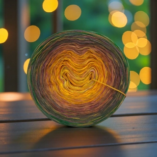 Klubíčko Daisy RainbowART 3nitka + bavlněná duhová nitka