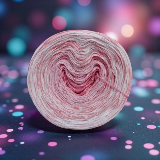 Klubíčko Daisy ART 3nitka (prodlužující se úseky) s lurexem