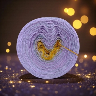 Klubíčko Daisy ART 3nitka (prodlužující se úseky) s lurexem