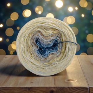 Klubíčko Daisy ART 3nitka (prodlužující se úseky) s lurexem