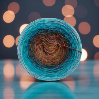 Klubíčko Daisy RainbowART 3nitka + bavlněná duhová nitka