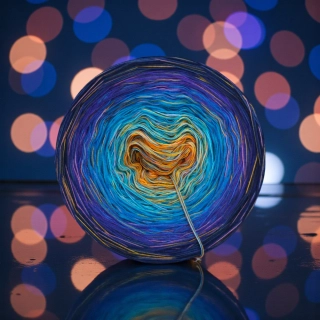 Klubíčko Daisy RainbowART 3nitka + bavlněná duhová nitka