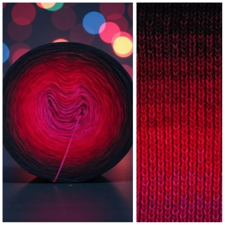 Červené duhové klubíčko Daisy ART