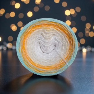 Duhové klubíčko Daisy LunART 3nitka + lurex