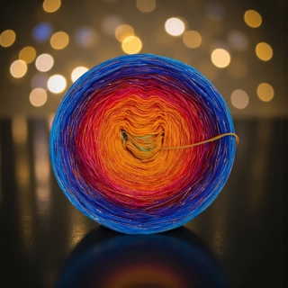 Duhové klubíčko Daisy MONET 4nitka s lurexem