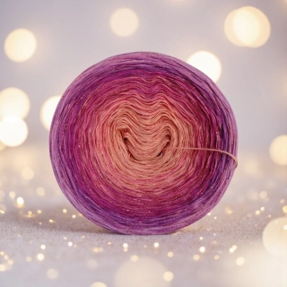 Duhové klubíčko Daisy LunART 3nitka + lurex