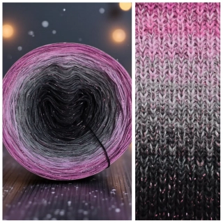 Duhové klubíčko Daisy LunART 3nitka + lurex