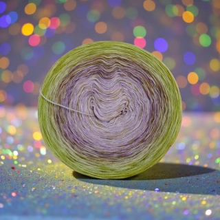 Duhové klubíčko Daisy RainbowART 3nitka + bavlněná duhová nitka