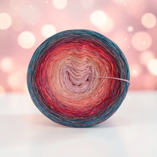 Duhové klubíčko Daisy MONET 4nitka s lurexem