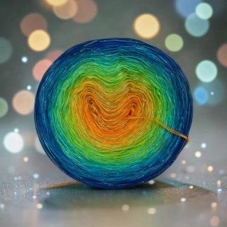 Duhové klubko Daisy LunART 3nitka + lurex