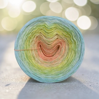 Duhové klubíčko Daisy LunART 3nitka + lurex