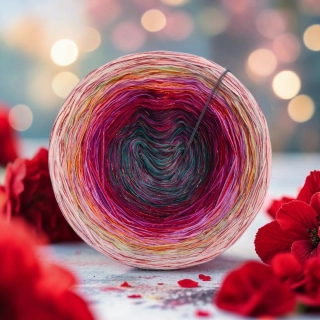 Duhové klubíčko Daisy MONET 4nitka s lurexem