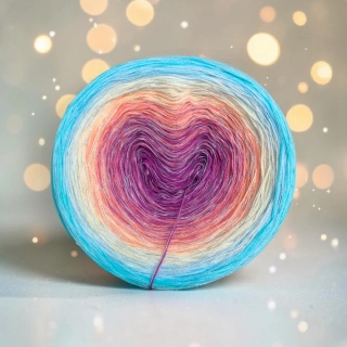 Duhové klubko Daisy LunART 3nitka + lurex