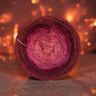 Duhové klubíčko Daisy LunART 3nitka + lurex