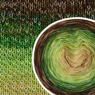 Klubíčko Daisy RainbowART 3nitka + bavlněná duhová nitka